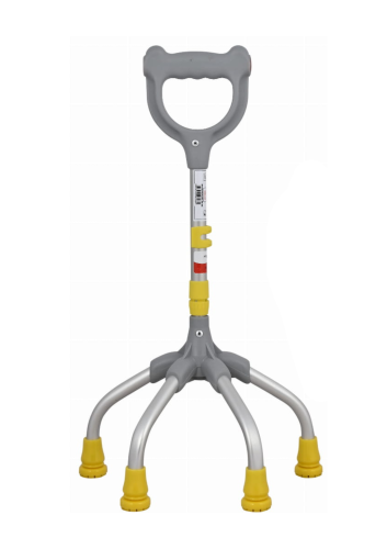 Czwórnóg dziecięcy z laską zamkniętą.